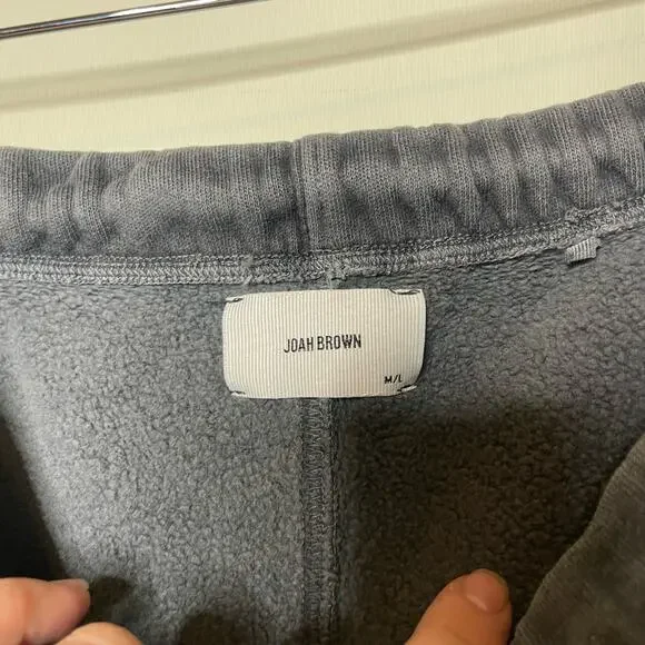Joah Brown Fitted Sweat Shorts Gray Womens M/L - Picture 7 of 8